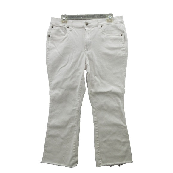 VENUS Denim - Venus  Jeans Womens Size 12 Fame Capri White Cutoffs